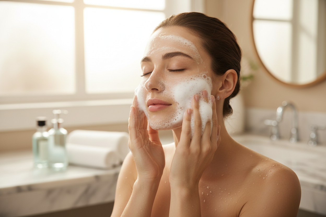 Espumas limpiadoras faciales