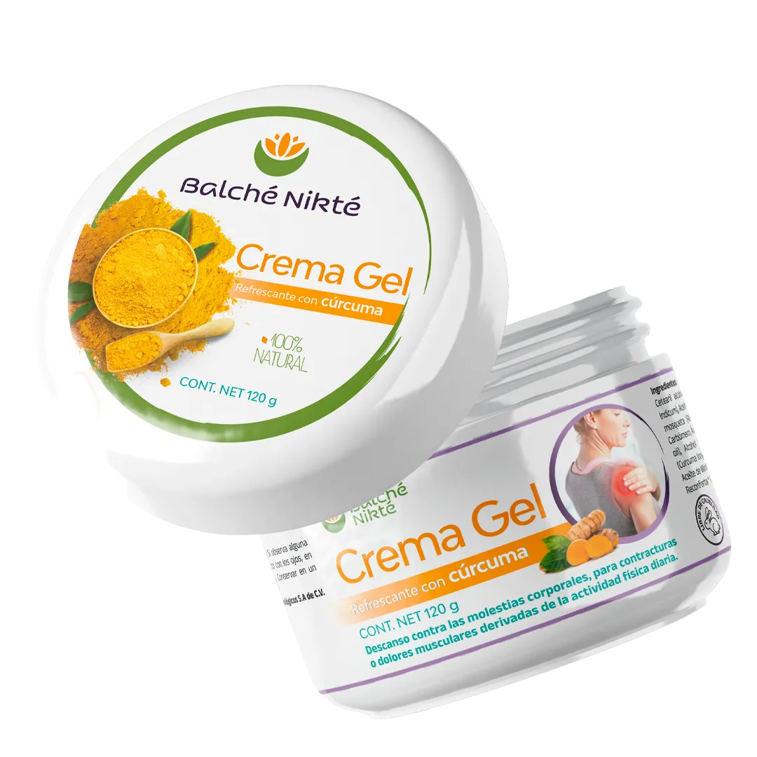 Crema gel refrescante con cúrcuma