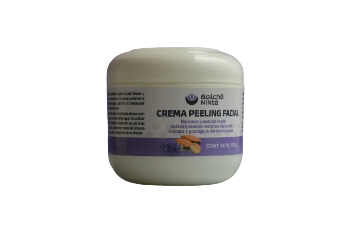 Crema peeling facial físico