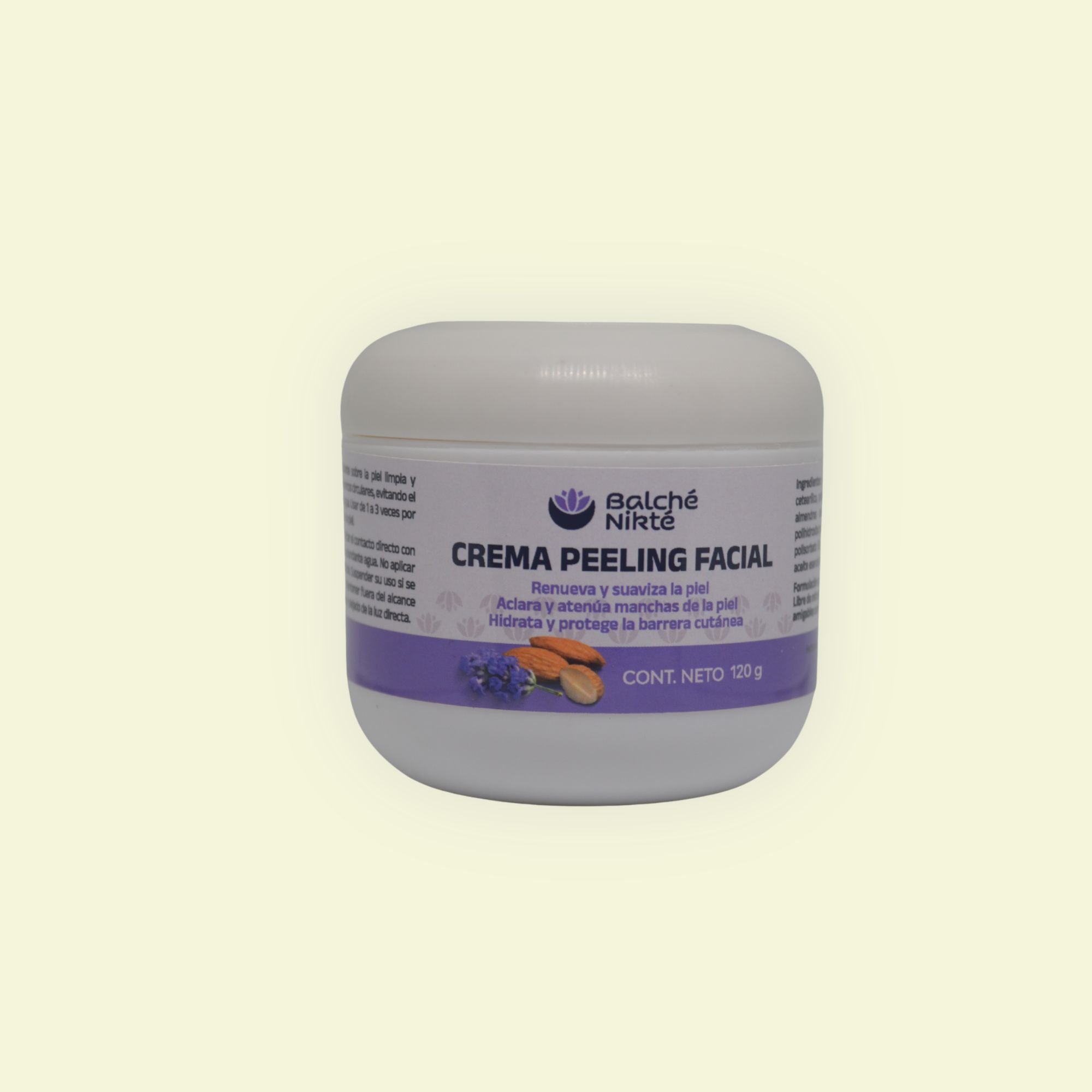 Crema peeling facial físico